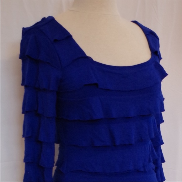 Max studio fully lined ruffled Jersey dress - Picture 2 of 5